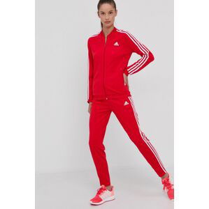 Souprava adidas H10157 dámský, červená barva