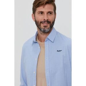 Košile Pepe Jeans Simon pánská, slim, s klasickým límcem