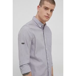 Bavlněné tričko Superdry pánské, regular, s límečkem button-down