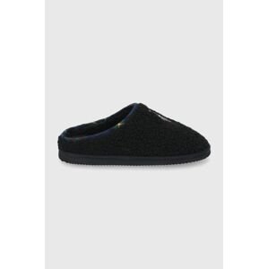 Pantofle Polo Ralph Lauren Charlotte černá barva