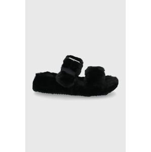 Pantofle Skechers černá barva