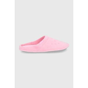 Pantofle Crocs růžová barva