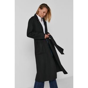 Kabát Calvin Klein dámský, černá barva, přechodný, oversize