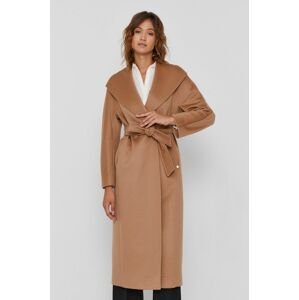 Kabát Pennyblack dámský, béžová barva, přechodný, dvouřadový