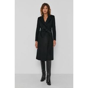 Kabát Pennyblack dámský, černá barva, přechodný, dvouřadový