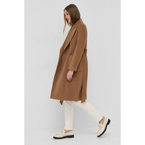 Kabát Lauren Ralph Lauren dámský, hnědá barva, přechodný