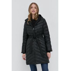 Oboustranná péřová bunda Lauren Ralph Lauren dámská, černá barva, zimní