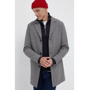 Kabát Produkt by Jack & Jones pánský, hnědá barva, přechodný