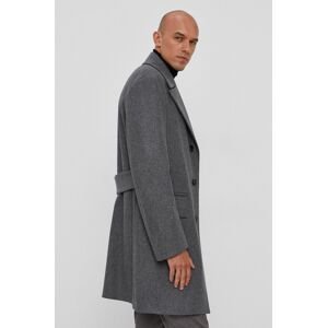 Kabát Tommy Hilfiger pánský, šedá barva, přechodný