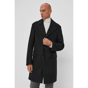 Kabát Tommy Hilfiger pánský, černá barva, přechodný