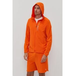 Bunda Calvin Klein Performance pánská, oranžová barva, přechodná