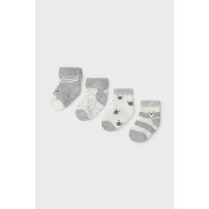 Dětské ponožky Mayoral Newborn (4-Pack) šedá barva