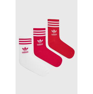 Ponožky adidas Originals H32335 dámské, fialová barva