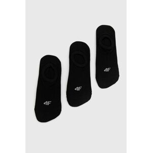 Ponožky 4F (3-pack) dámské, černá barva