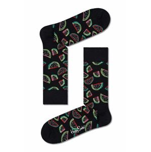 Ponožky Happy Socks Watermelon dámské, černá barva