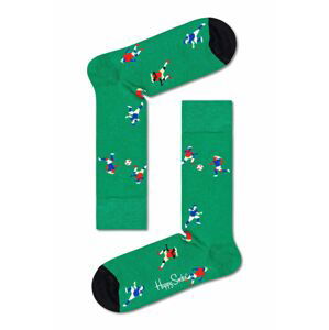 Ponožky Happy Socks Football dámské, zelená barva