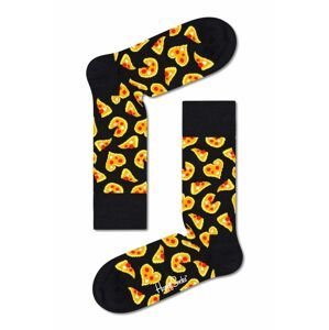 Ponožky Happy Socks Pizza Love dámské, černá barva