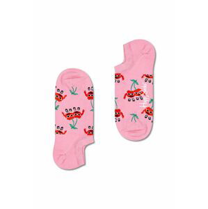 Ponožky Happy Socks Cherry Mates No Show dámské, růžová barva