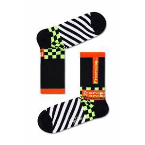 Ponožky Happy Socks Process 3/4 Crew dámské, černá barva