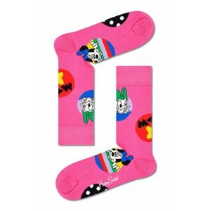 Ponožky Happy Socks x Disney Daisy & Minnie Dot dámské, růžová barva