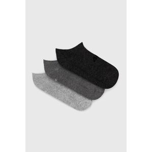 Ponožky 4F (3-Pack) dámské, šedá barva