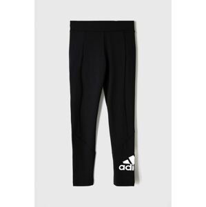 Dětské legíny adidas GN1438 černá barva, s potiskem