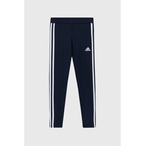 Dětské legíny adidas GN1452 tmavomodrá barva, hladké