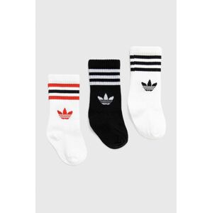 Dětské ponožky adidas Originals bílá barva