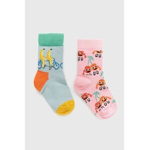Dětské ponožky Happy Socks Fruit Mates (2-Pack) růžová barva