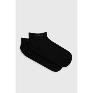 Ponožky Boss (2-pack) pánské, černá barva