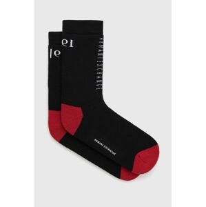 Ponožky Armani Exchange pánské, černá barva