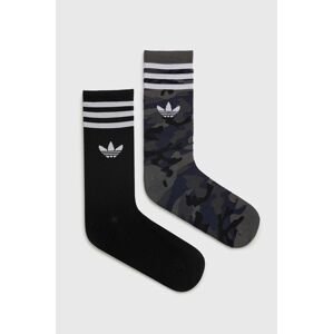 Ponožky adidas Originals pánské, šedá barva