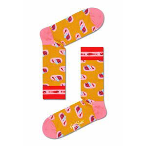 Ponožky Happy Socks Sardines In A Tin pánské, oranžová barva