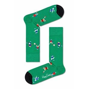 Ponožky Happy Socks Football pánské, zelená barva