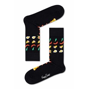 Ponožky Happy Socks Pizza Invaders pánské, černá barva