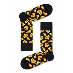 Ponožky Happy Socks Pizza Love pánské, černá barva