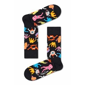 Ponožky Happy Socks Halloween Monsters pánské, černá barva