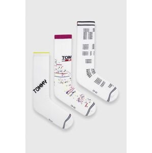 Ponožky Tommy Jeans bílá barva