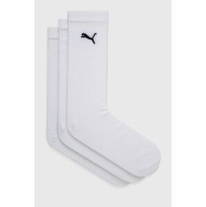 Ponožky Puma (3-pack) bílá barva