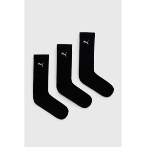 Ponožky Puma (3-pack) černá barva