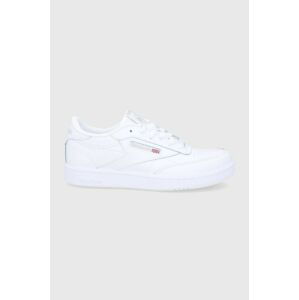 Dětské kožené boty Reebok Classic BS6168 bílá barva