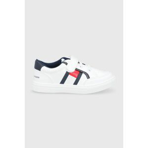 Dětské boty Tommy Hilfiger bílá barva