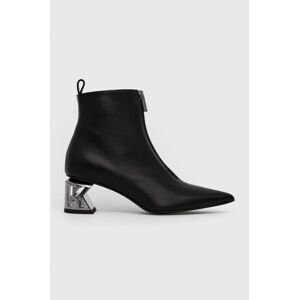 Karl Lagerfeld - Kožené kotníkové boty