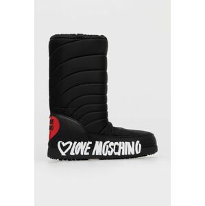 Sněhule Love Moschino černá barva