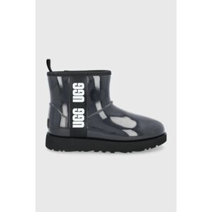 Holínky UGG Classic Clear Mini dámské, černá barva, 1113190