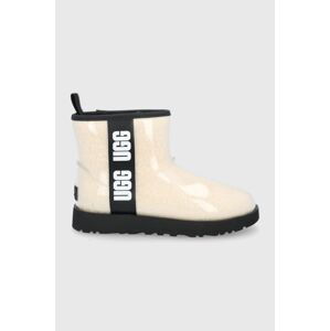 Holínky UGG Classic Clear Mini dámské, průhledná barva, 1113190.NBLC-NBLC