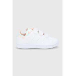 Dětské boty adidas Originals H06551 bílá barva