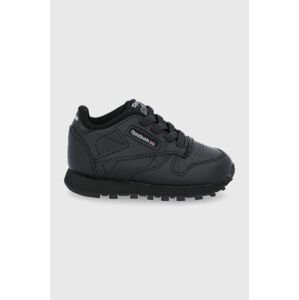 Dětské boty Reebok Classic CLASSIC LEATHER černá barva, 100001399
