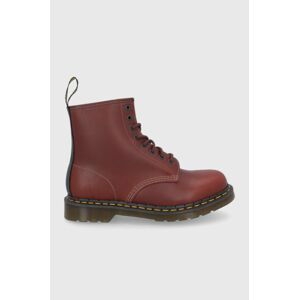 Kožené boty Dr. Martens 1460 pánské, vínová barva