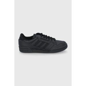 Kožené boty adidas Originals GW0187 černá barva